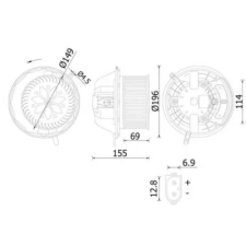 Mahle Utastér-ventilátor AB 219 000S autóalkatrész