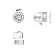 Mahle Utastér-ventilátor AB 337 000P autóalkatrész