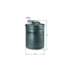 Mahle Üzemanyagszűrő KL 494 autóalkatrész
