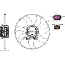 Mahle ventilátor, motorhűtés CFF 170 000S autóalkatrész