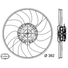 Mahle ventilátor, motorhűtés CFF 312 000S autóalkatrész