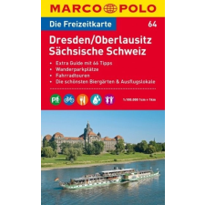 MAIRDUMONT 64. Szász-Svájc turista térkép Marco Polo 1:100 000 térkép