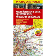 MAIRDUMONT Burgenland térkép Felső Ausztria, Alsó Ausztria térkép Marco Polo térkép