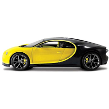 Maisto Bugatti Chiron, sárga-fekete, Exotics makett