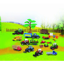 Maisto Mini Work Farm munkagép készlet autópálya és játékautó