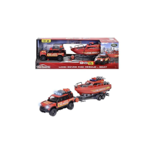 Majorette Grand Series Land Rover Tűzoltóautó hajóval - 22 cm (213716001038) autópálya és játékautó