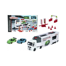 Majorette Man TGX átalakítható kamion Porsche Experience kisautókkal (212053304) autópálya és játékautó