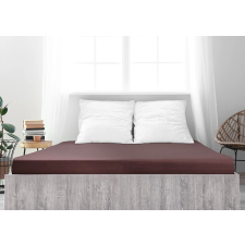 Mako-jersey pamut lepedő Luxora 180x200 cm sötétbarna lakástextília