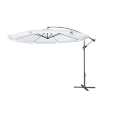 Malatec Kerti/terasz esernyő, banános, fehér, 300 cm, Malatec kerti bútor