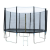 Malatec kerti trambulin létrával és biztonsági hálóval 366 cm fekete 5902367978129