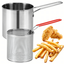 Malatec Mini fritőz sült krumpli sütéséhez, kosárral 1200 ml konyhai eszköz