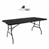 Malatec Összecsukható kerti asztal - fekete 180 cm