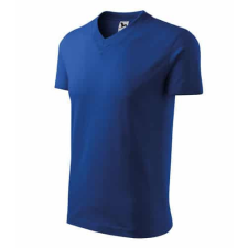 Malfini 102 Malfini V Nyakú unisex póló Királykék - 2XL munkaruha