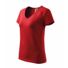 Malfini 128 Malfini Dream V nyakú női póló Piros - XL