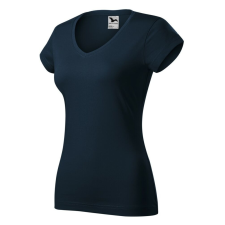 Malfini 162 Fit V-neck női póló tengerészkék színben munkaruha