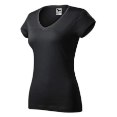 Malfini 162 Malfini Fit V-nyakú női póló ébenszürke - XL