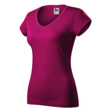 Malfini 162 Malfini Fit V-nyakú női póló fukszia - 2XL