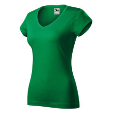 Malfini 162 Malfini Fit V-nyakú női póló fűzöld - L