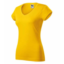 Malfini 162 Malfini Fit V-nyakú női póló Sárga - XL munkaruha