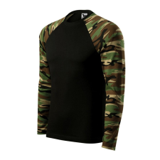 Malfini 166 Camouflage LS unisex póló barna terepszínű munkaruha