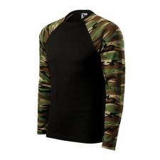 Malfini 166 Malfini Camouflage LS pólók unisex barna terepszín - 2XL munkaruha