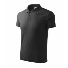 Malfini 203 Malfini Férfi Galléros Pique Póló antracit melírozott - 3XL munkaruha