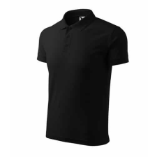 Malfini 203 Malfini Férfi Galléros Pique Póló Fekete - XL munkaruha