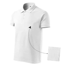 Malfini 212 Malfini Cotton galléros férfi póló Fehér - L munkaruha
