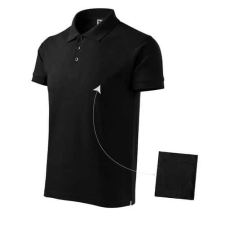 Malfini 212 Malfini Cotton galléros férfi póló Fekete - XL munkaruha