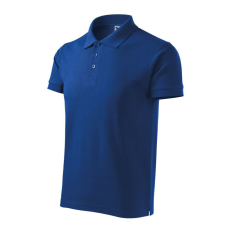 Malfini 215 Cotton Heavy galléros férfi póló királykék színben