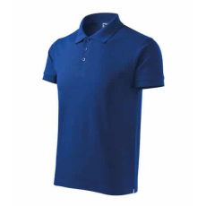 Malfini 215 Malfini Cotton Heavy férfi galléros póló Királykék - 2XL