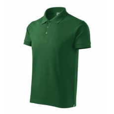 Malfini 215 Malfini Cotton Heavy férfi galléros póló üvegzöld - L