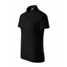 Malfini 222 Malfini Pique Polo galléros gyerek póló Fekete - 158 cm/12 éves munkaruha