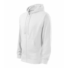 Malfini 410 Malfini Trendy Zipper férfi pulóver Fehér - L munkaruha