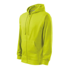 Malfini 410 Malfini Trendy Zipper férfi pulóver Lime - XL