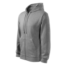 Malfini 410 Malfini Trendy Zipper férfi pulóver sötétszürke melírozott - L munkaruha