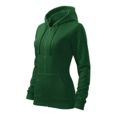 Malfini 411 Malfini Trendy Zipper női pulóver üvegzöld - S
