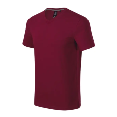 MALFINI, a.s. Action V-neck póló férfi garnet M