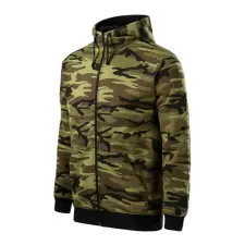 MALFINI, a.s. Camo Zipper felső férfi zöld terepszín L férfi pulóver, kardigán
