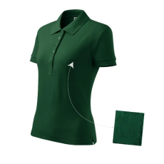 MALFINI, a.s. Cotton galléros póló női dark green 2XL
