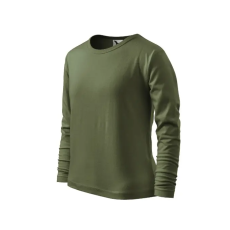 MALFINI, a.s. Fit-T LS póló gyerek khaki 122 cm/6 éves