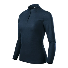 MALFINI, a.s. Pique Polo LS galléros póló női tengerészkék 2XL