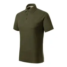 MALFINI, a.s. Prime (GOTS) galléros póló férfi military S férfi póló