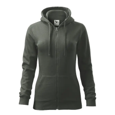 MALFINI, a.s. Trendy Zipper felső női sötét palakő XL női pulóver, kardigán