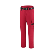 MALFINI, a.s. Work Pants Twill munkanadrág unisex piros 55 munkaruha