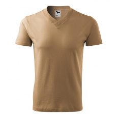 Malfini ADL102 V-nyakú póló (homok, XL) Malfini