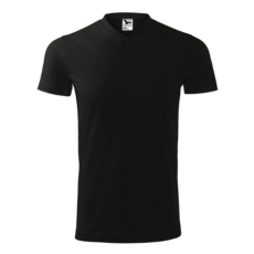 Malfini ADL111 HEAVY V-nyakú póló (fekete, XL) Malfini
