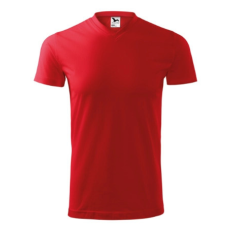 Malfini ADL111 HEAVY V-nyakú póló (piros, XL) Malfini