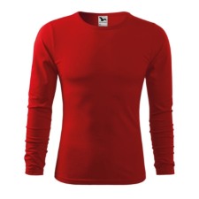 Malfini ADL119 FIT-T Hosszú ujjú férfi póló (piros, S) Malfini munkaruha