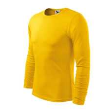 Malfini ADL119 FIT-T Hosszú ujjú férfi póló (sárga, M) Malfini